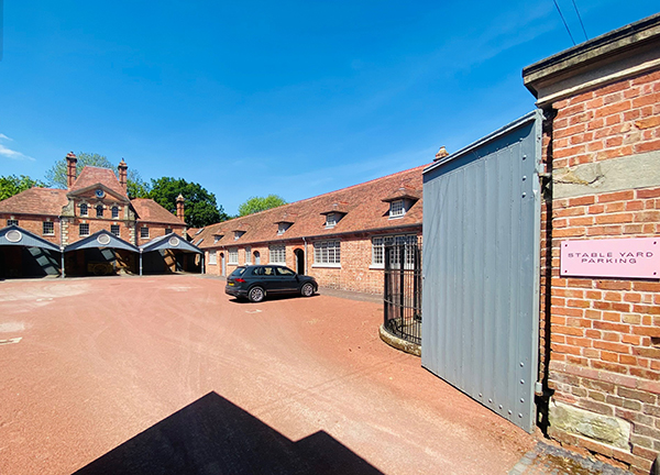 The stable yard, entrance to Sim;s Golf Ltd., Shrewsbury